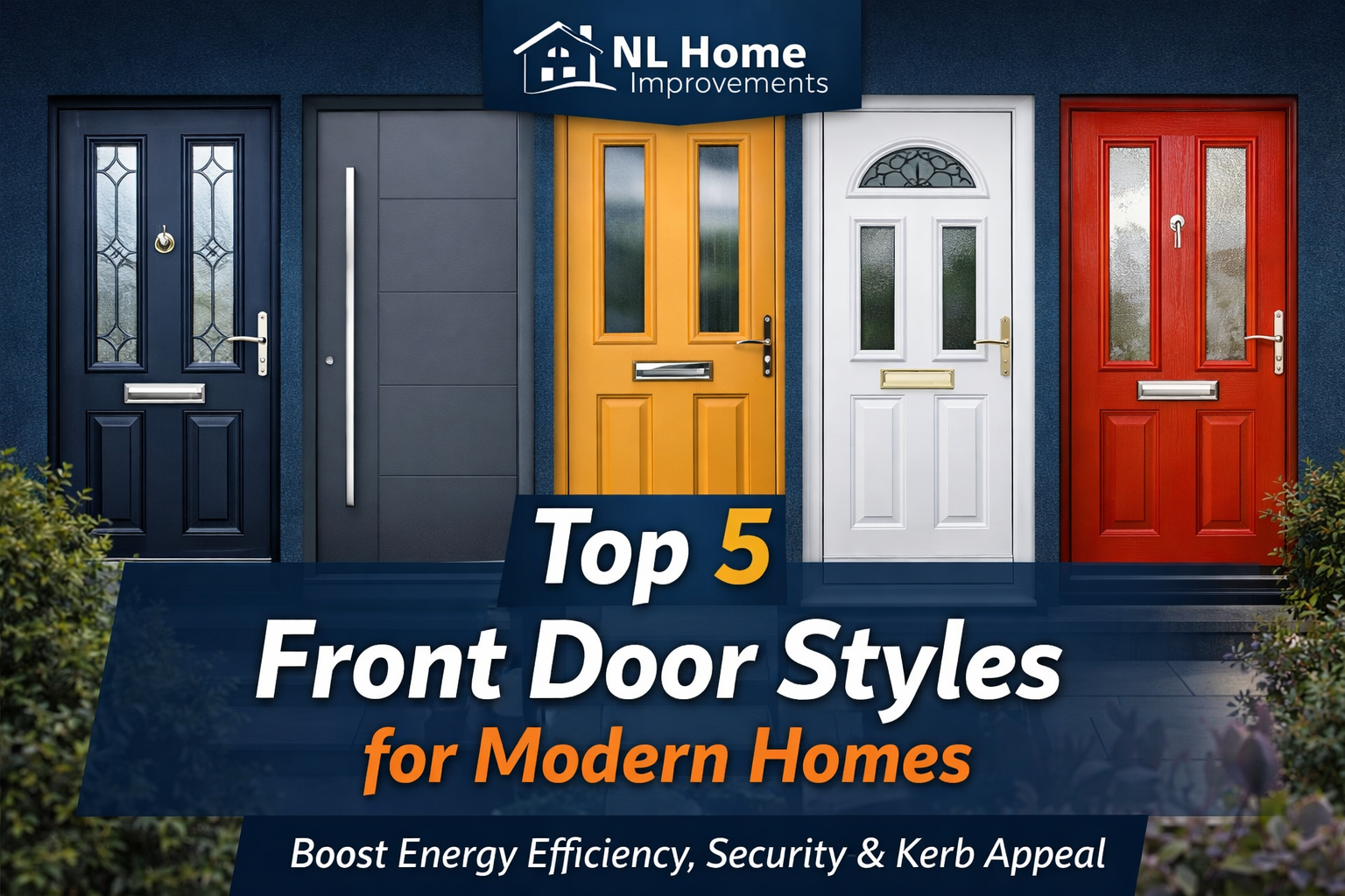 Top 5 Front Door Styles for Modern Homes